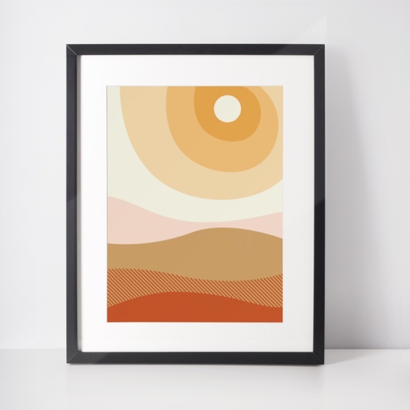Abstract Landscape Wall Art Print Poster Unframed - Picture 3 of 5